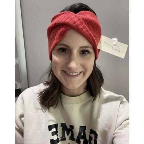 Womens Knit Twist Headband - Universal Thread Yellow One Size Warm Winter Hat - Picture 2 of 2